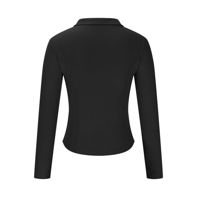 RYDCOT Women s Workout Jacket Lightweight Zip Up Yoga Jacket Cropped Athletic Slim Fit Tops Fall Jackets for Women 2024 Outerwear Sale Walmart