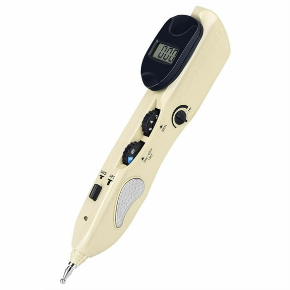 Electronic Acupuncture Pen Meridian Pen Find Acupoints Automatically with 3 Massage Heads Rechargeable