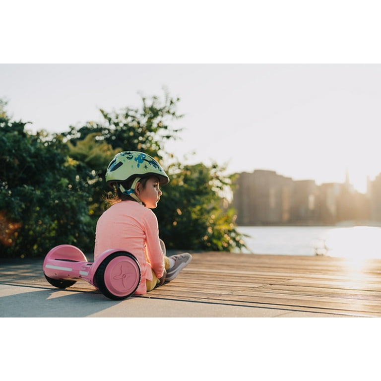 Hover 1 My First Hoverboard Kids Hoverboard w LED Headlights 5 MPH Max Speed 80 lbs Max Weight 3 Miles Max Distance Pink