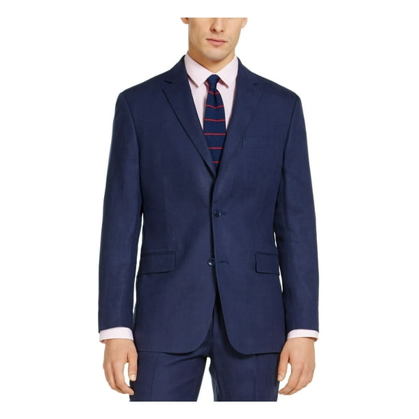 TOMMY HILFIGER Mens Navy Single Breasted Blazer Jacket 46R