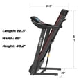 thumbnail image 5 of Abrihome Foldable Treadmill with Incline, Folding Treadmill for Home Workout, Electric Walking Treadmill Machine 5" LCD Screen 250 lb Capacity MP3, 5 of 9