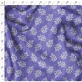 thumbnail image 4 of Soimoi Cotton Poplin Purple Fabric By the Yard - 42 Inch Wide - Leaves Pattern Fabric - Botanical and Elegant Designs for Various Uses Printed Fabric, 4 of 6