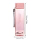 thumbnail image 4 of Kearding Botella de agua Contenedor de líquido simple Botellas de té y café Cuadrado 450 ml Taza al aire libre Contenedores para beber Teteras Rosado transparente, 4 of 6