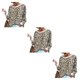 thumbnail image 5 of Guardurnaity Mujer primavera otoño manga larga cuello Sexy leopardo pulóver sudadera fiesta banquete ropa regalo de cumpleaños Type1, 5 of 6