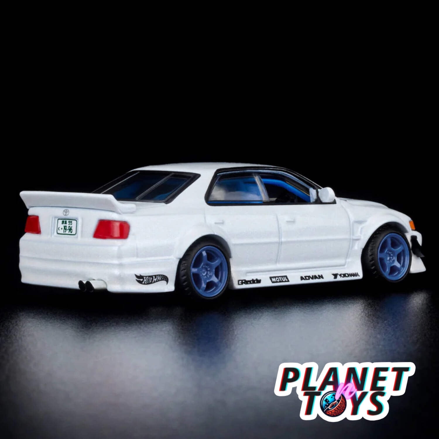 Mattel Hot Wheels HWC Elite 64 Series 1996 Toyota Car Vehicles, Pearlescent white