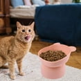 thumbnail image 6 of Raised Cat Bowl Neck Protection Elevated Cat Bowl Lightweight Stable Durable Cats Snack Bowl Pet Feeding Bowl for Cats Dogs Pink, 6 of 8