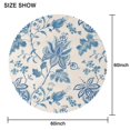 thumbnail image 2 of Round Tablecloth 60x60 Inch flower Flowers Spring Summer Table Cover for Party Picnic Dinner, 2 of 5