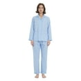 thumbnail image 2 of Kolipajam 100% Cotton Pajamas for Women Long-Sleeve Pjs Cozy Button Down Boyfriend Sleepwear L, 2 of 6