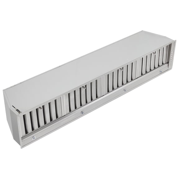 Forno Frassanito 60-Inch Recessed Range Hood, Stainless Steel Baffle Filters, LED Lighting