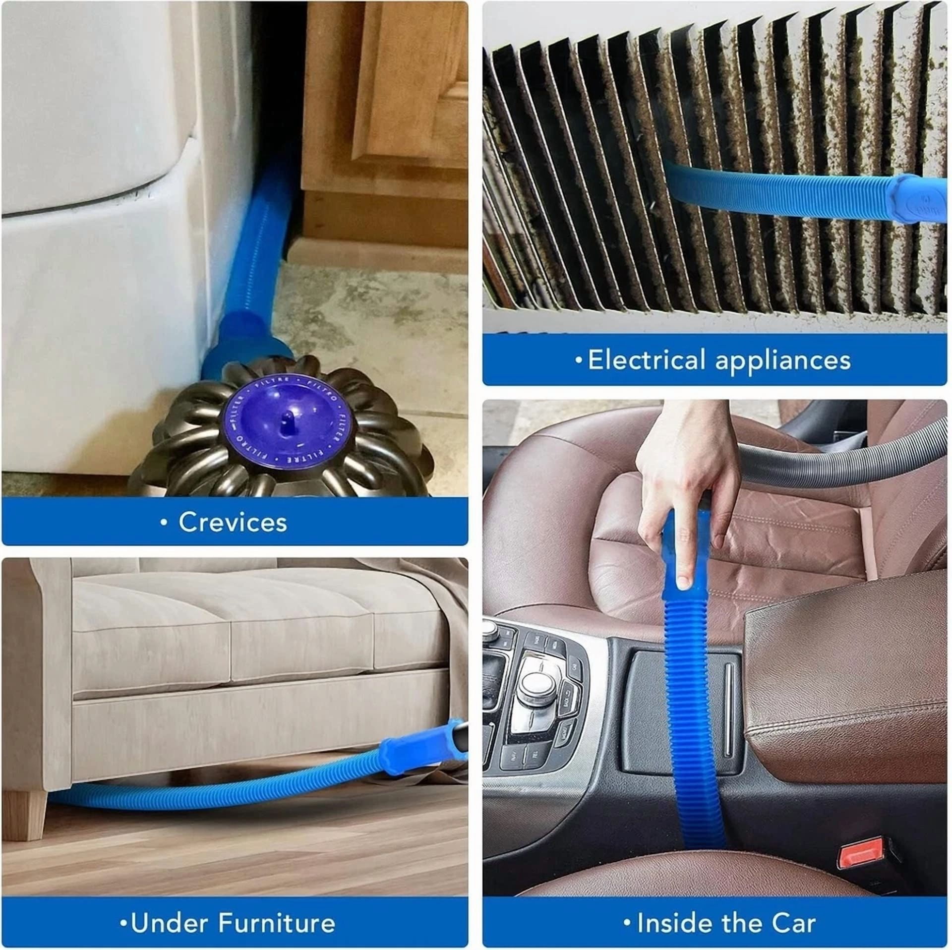 CRESTIN- Dryer Vent Cleaning Kit - Vacuum Hose Attachment For Efficient Lint Removal