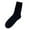 Black, variant on Womens Embossed Diamond Pattern Solid Color Socks Soft Stretchy Breathable Casual Basic Crew Style