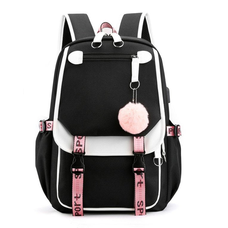 School Backpack With USB Charging Port 