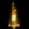 thumbnail image 5 of Northlight LED Lighted Glitter Filled Candle Christmas Stocking Holder - 9", 5 of 10