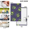 thumbnail image 6 of SKYSONIC Halloween Pumpkin Blue Bathroom Towels 2 PCS, 16"x28", Cotton Bath Towel Water Absorbent Lightweight Quickdry Towels for Bathroom Ktichen Travel Gym, 6 of 7