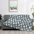 thumbnail image 2 of Yiaed Cute Rabbit Print Blanket Throw Blanket Soft Cozy Flannel Blanket for Home Bed Sofa Couch Chair-40"x30", 2 of 6