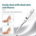 thumbnail image 2 of Cuticle Pusher DEOU Professional, de acero inoxidable, hoja en forma de V, 2 of 6