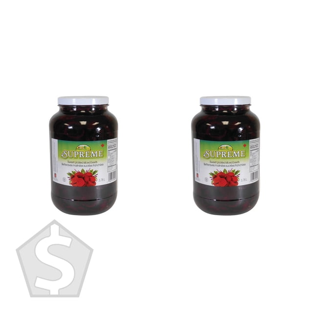 Supreme Betteraves Marinées Tranchées 3,78 L - Lot de 2