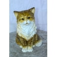thumbnail image 2 of Nifao Colored Cat Sitting Bronze Statue, Charming for Cat Lovers – Home Decor Sculpture, 12"L x 10"W x 14"H, 2 of 10