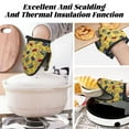 thumbnail image 3 of 90s Audio Tape Oven Mitts Heat Resistant - Soft Lining Silicone Mini Oven Mitts with HangingLoop, Kitchen Oven Gloves Heat Resistant 500℉ for Cooking Baking Microwave, 3 of 7