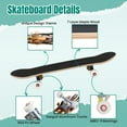 thumbnail image 4 of 31'' Complete Skateboard 7 Layer Canadian Maple Double Kick Deck Skateboards Tiger Indian headdress feathers watercolor Skate Board for Beginner Adult Gifts, 4 of 5