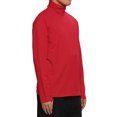 thumbnail image 4 of Unique Bargains Men's Pullover Lightweight Long Sleeve Top Turtleneck T-Shirt 40 Red, 4 of 6