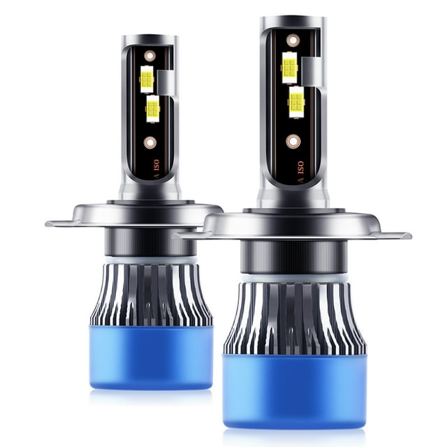Yeacher 2Pcs IP68 Waterproof Car LED Headlight Bulbs LED Driving Lamp All-in-one Conversion Kit 50W