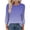 Blue, variant on Womens T Shirts 3/4 Length Sleeve Dressy Casual Blouses Crew Neck Gradient Going Out Tops Fall Spring Clothes, Army Green L