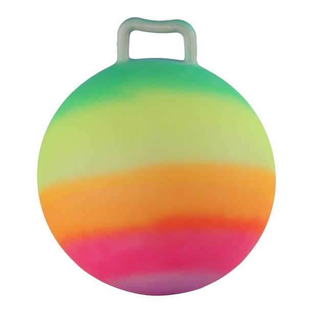 Pelota saltarina colorida para juegos de interior y exterior, pelota saltarina de 50 cm de diámetro. Bola con Mango