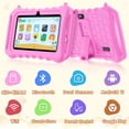 thumbnail image 2 of Kids Tablet, 7 inch Android 11 Tablet for Kids, 6(2+4) GB RAM 32GB ROM, Toddler Tablet with Bluetooth, GPS,WiFi,Parental Control, Dual Camera,Shockproof Case,Kids App Pre-Installed, 2 of 7