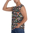 thumbnail image 3 of Picia Autumn Fox Owl mens Cotton Tank Undershirts , Moisture-wicking Ribbed Tanks, Lightweight Cotton Tank Undershirts-3X-Large, 3 of 8