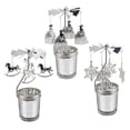 thumbnail image 1 of Trio de Soportes Giratorios para Velas Elegantes Caballo y copo de nieve y princesa, 1 of 9