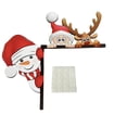 thumbnail image 3 of Wooden Christmas Door Frame Decorations - Corner Hanging Gnome And Claus, Christmas Door Decorations, Easy Adhesive Mounting System, Instantly Create A Fe, 3 of 3