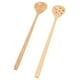 thumbnail image 1 of Cuchara De Madera, Boca Redonda, 2 Piezas, Agarre Cómodo, Cuchara De Sopa De Madera, Estilo Japonés, Largo Y Fino, Madera De Haya, Brillante, Delicada Para Servir, 1 of 7