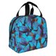 thumbnail image 2 of Disketp Blue Butterflies for Insulated Lunch Bag for Women and Men, Perfect for Work, Hiking, Picnic, 2 of 8
