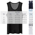 thumbnail image 4 of Men's Mesh Sleeveless Tank Top Muscle Shirt Breathable Cooling Workout Vest Summer Fitness Running Gym Tops Quick Dry Casual Sportswear Tee Active Training | JASKFLY,Black L, 4 of 6
