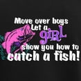 thumbnail image 3 of CafePress - Move Over Boys Fish Women's Dark Pajamas - Women's Short Sleeve Print T-Shirt and Pants Dark Cotton Pajama Set, 3 of 7