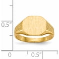 thumbnail image 5 of 14K Yellow Gold 9.0X11.0mm Closed Back Signet Ring (Size 6) Made In United States rs344, 5 of 5