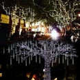 thumbnail image 6 of Christmas Lights, Meteor Shower Lights, 12 inch 10 Tubes 240 LED Rain Falling Icicle Cascading Lights, Christmas String Lights Outdoor, Outdoor Icicle Christmas Light for Xmas Tree Holiday Decor, 6 of 9