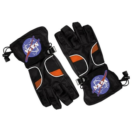 Aeromax Child Black Astronaut Gloves with NASA