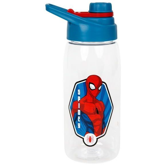 Spider-Man 20 Ounce Water Bottle with Decorative Sticker Sheet