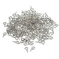 thumbnail image 1 of 200uds Tornillo Ojo Pasadores Ganchos Mini Ojales Tornillos Roscados Unique Bargains Plata Brillante 5x10x1,2mm Autorroscante, 1 of 5