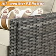 thumbnail image 6 of XIZZI 6-Pieces Wicker Patio Furniture Sets, Outdoor Furniture Sectional Sofa with Swivel Chairs, ottomans, All-Weather Rattan Outdoor Conversation Set for Porch, Patio, Backyard-Beige, 6 of 9
