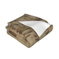 thumbnail image 3 of XMXT Throw Blanket, News Old Fashioned Prints Machine Washable Blankets for Sofa, 50 x 40 inches Brown, 3 of 9