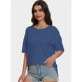 thumbnail image 4 of Women’s Short Sleeve Tops Crew Neck Summer Shirts, 4 of 6