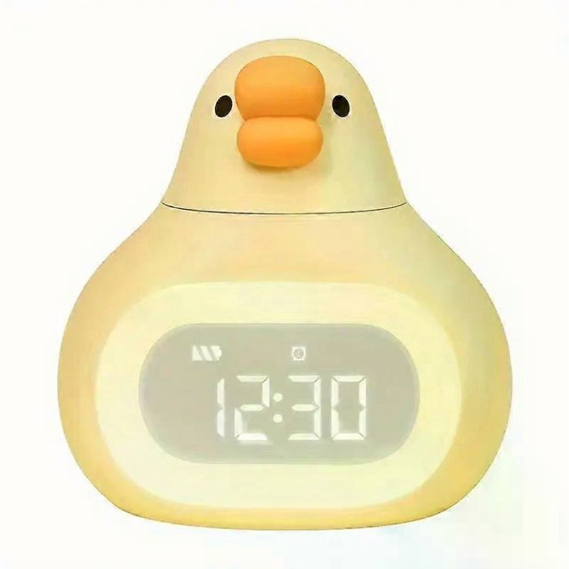 1pc Night Light Alarm Clock, Cute Duck Electronic Clock, Charging Smart Alarm Clock, Wake Up Alarm Clock, Birthday Gift, Gift Night Light Alarm Clock