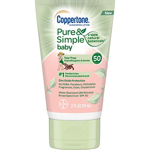coppertone pure & simple sunscreen lotion