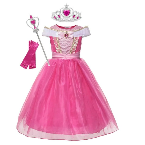 Disney Bella Durmiente Ninas Princesa Vestido Nino Cosplay Disfraz Aurora Vestidos Vestido Halloween Carnaval Fiesta Ninos Ropa 9 10T Etiqueta 150 Gao Jinjia LED Bodega Aurrera en linea