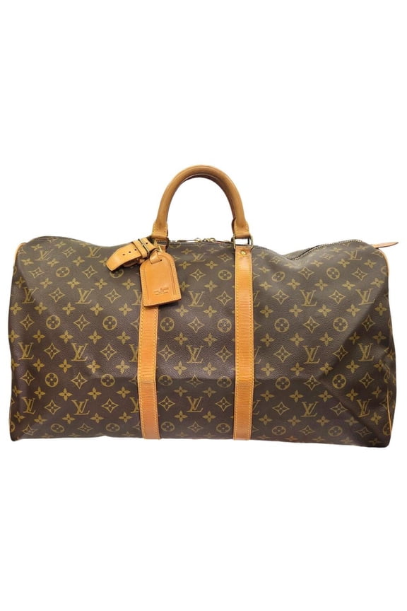 Pre-Owned LOUIS VUITTON Keepall 55 Monogram Boston Bag M41424 VI871 Handbag for Men and Women