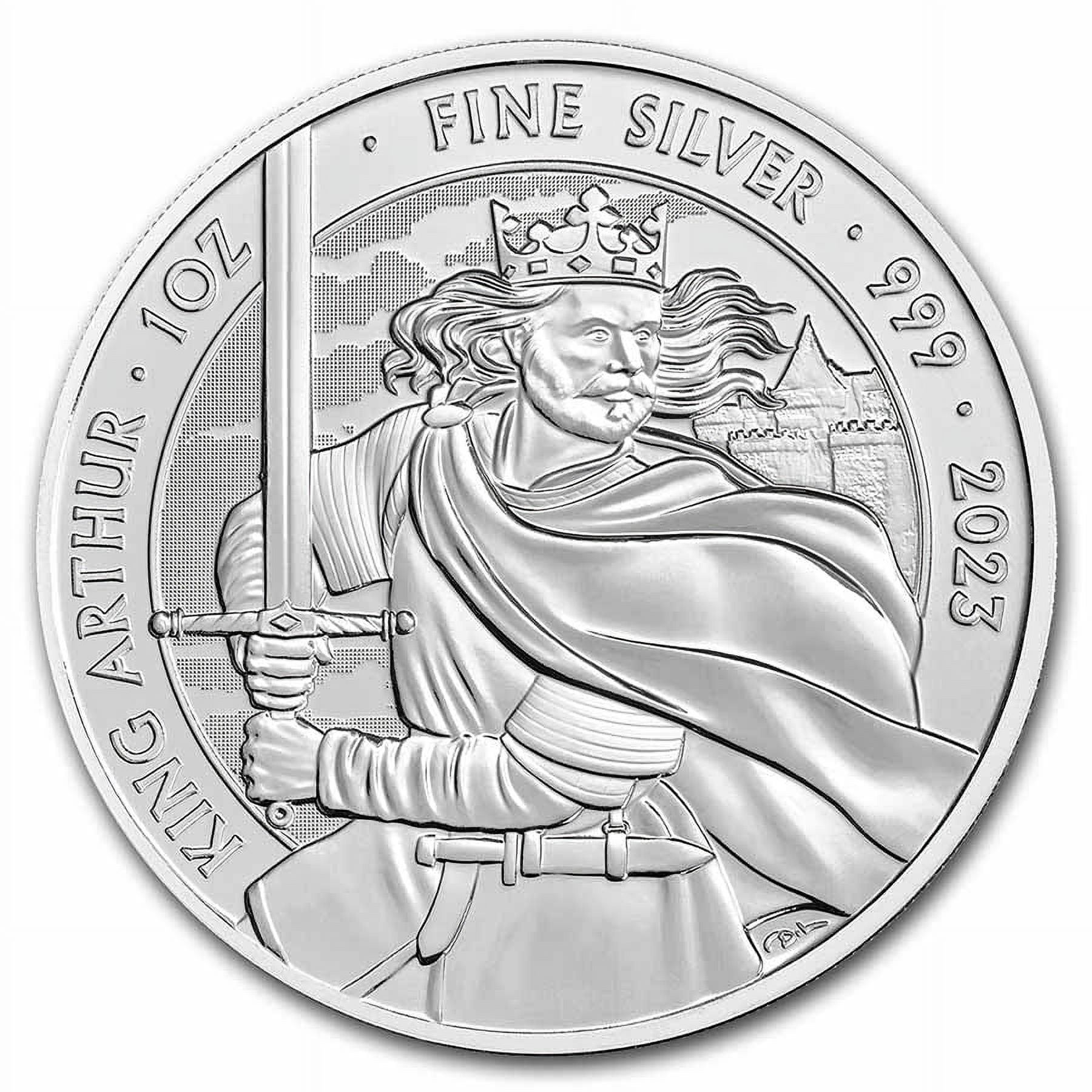 2023 Great Britain 1 oz Silver Myths & Legends: King Arthur BU
