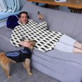 thumbnail image 3 of Wearable Oversized Blanket,Black Bigfoot Pattern Wearable Blanket Hoodie for Adults,Cozy Hooded Blankets with Super Pockets,Super Warm Fuzzy Pullover for Women & Men, 3 of 6
